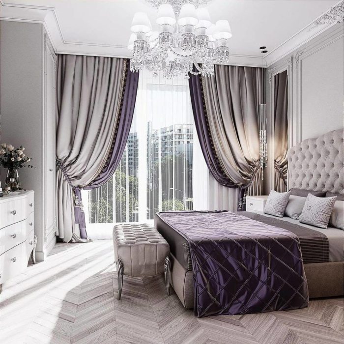 Curtain design for master bedroom