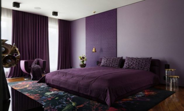 Purple Interior Design Bedroom A Royal Retreat