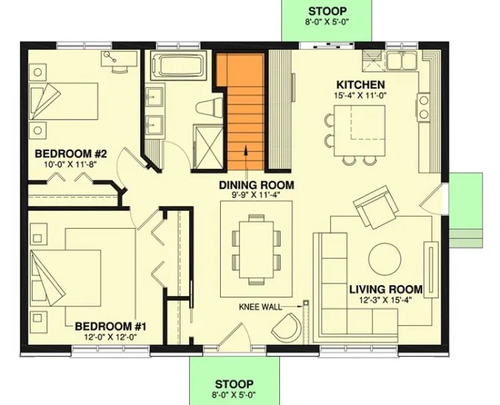 2 bedroom house design